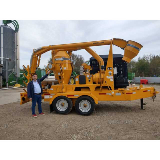 Пневмо транспортна машина Agri-Vac Walinga с дизелов двигател с капацитет от 25 т/ч до 178 т/ч